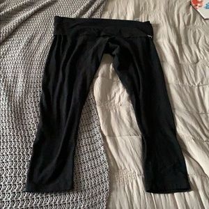 Black Victoria secret pink fold over leggings